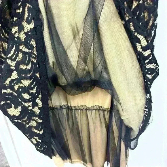 Torrid Black Floral Lace Nylon Sleeveless Dress Size 12 * As IS - Picture 6 of 11